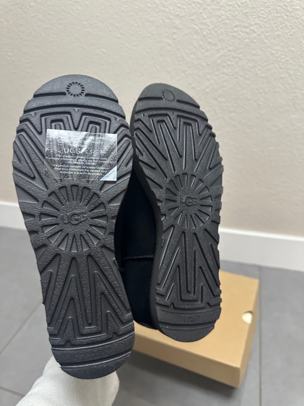 UGG Black Wedge Ankle Boots - Picture 4 of 4